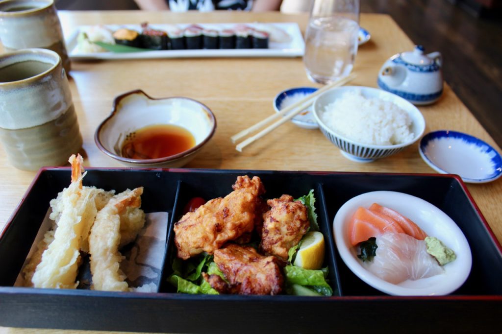 Bento box at Sushi Taro Michelin Dining 
