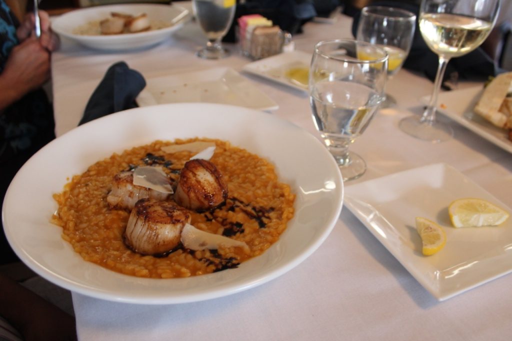 Pearl on Main risotto and scallops